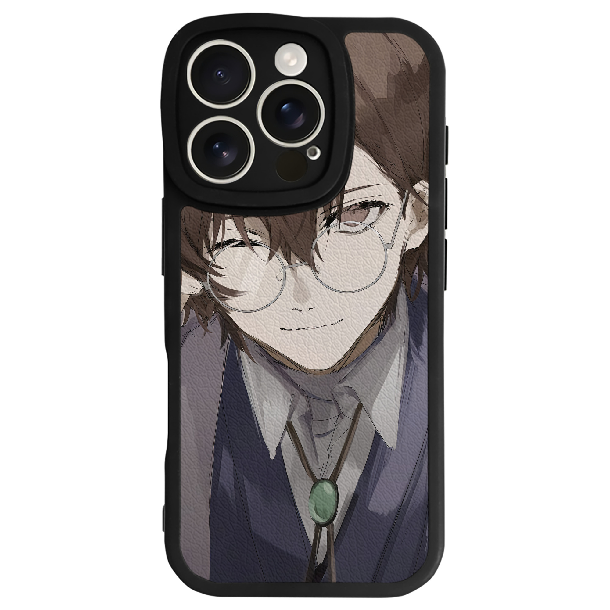 （画像用） 文豪ストレイドッグス Bungo Stray Dogs 【iPhone 16シリーズ対応】シリコンスマホケース（レザー調） 材質：シリコン